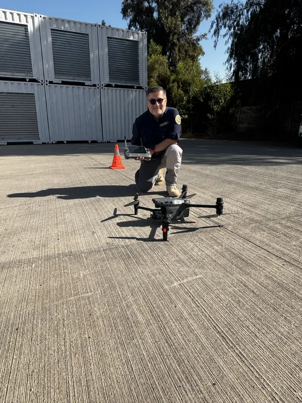 Vuelo con dron multirrotor